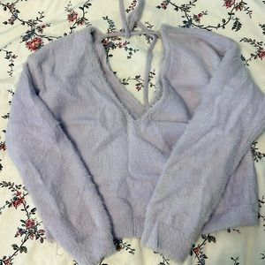 Forever 21 Lavender Crop Sweater